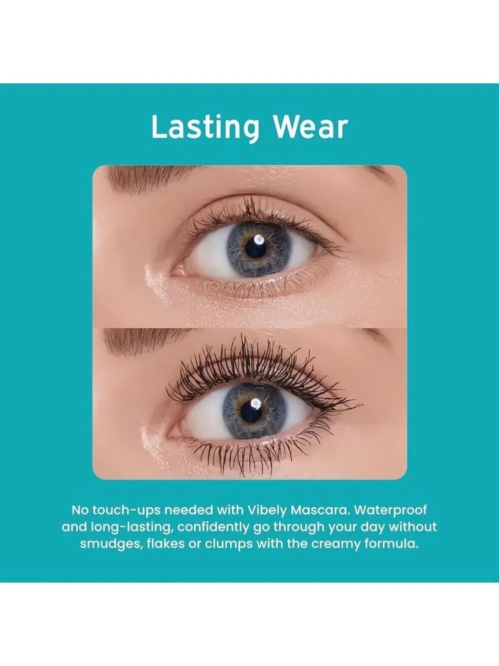 New Lash Cosmetics Vibely 4D Mascara w/ Dual Brushes For Long, Voluminous Lashes